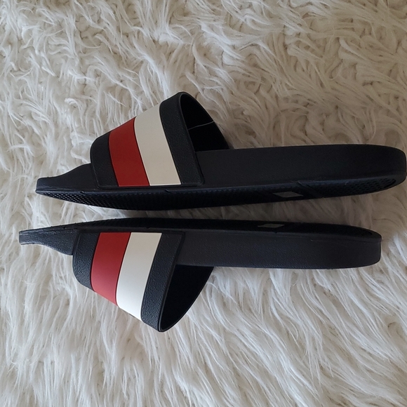 Tommy Hilfiger Men's Slide Slipper Navy Blue Size 10 - Picture 5 of 8